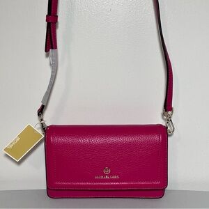 NWT Michael Kors Jet Set Small Smartphone Convertible Crossbody Bag